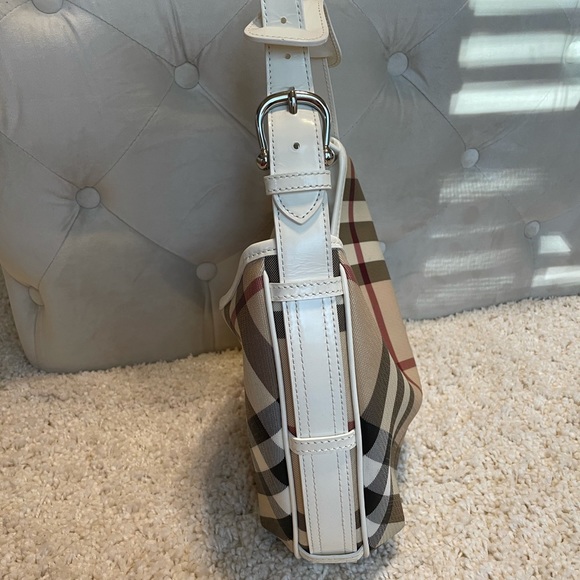 Authentic Burberry nova check purse hobo white - Picture 5 of 9